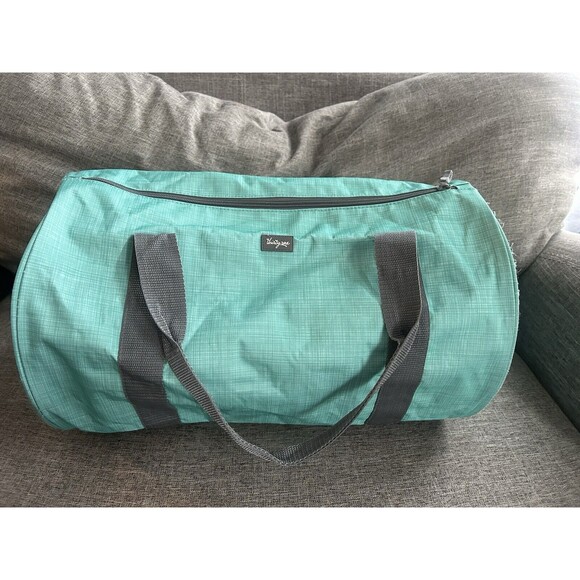 Thirty One Junior Rec Duffle Bag In Turquoise Cross Pop Gym Travel - Picture 1 of 10